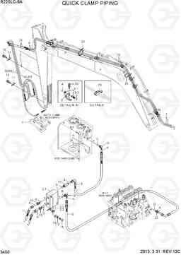 3450 QUICK CLAMP PIPING R220LC-9A, Hyundai