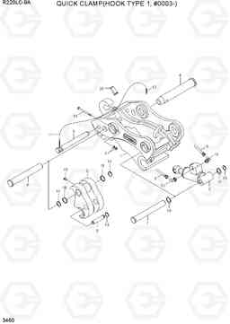 3460 QUICK CLAMP(HOOK TYPE 1, #0003-) R220LC-9A, Hyundai