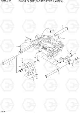 3470 QUICK CLAMP(CLOSED TYPE 1, #0003-) R220LC-9A, Hyundai