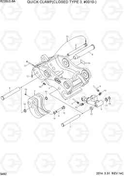 3492 QUICK CLAMP(CLOSED TYPE 3, #0010-) R220LC-9A, Hyundai