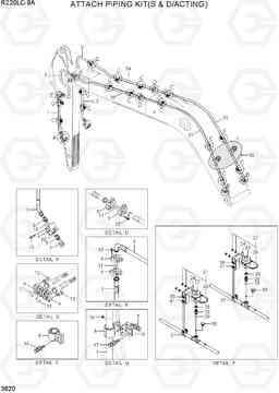 3620 ATTACH PIPING KIT(S & D/ACTING) R220LC-9A, Hyundai