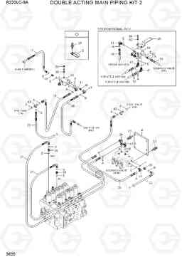3635 DOUBLE ACTING MAIN PIPING KIT 2 R220LC-9A, Hyundai