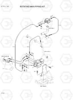 3700 ROTATING MAIN PIPING KIT R220LC-9A, Hyundai