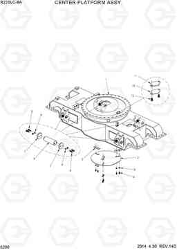 5200 CENTER PLATFORM ASSY R220LC-9A, Hyundai