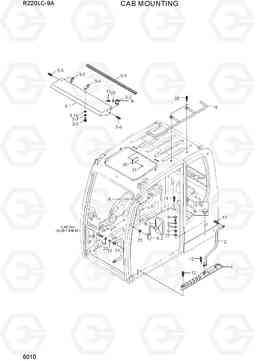 6010 CAB MOUNTING R220LC-9A, Hyundai