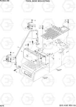 6270 TOOL BOX MOUNTING R220LC-9A, Hyundai