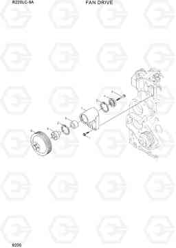9200 FAN DRIVE R220LC-9A, Hyundai