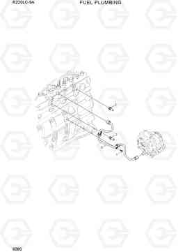 9280 FUEL PLUMBING R220LC-9A, Hyundai