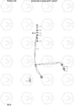 9510 ENGINE COOLANT VENT R220LC-9A, Hyundai