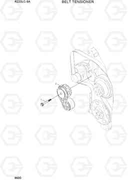 9600 BELT TENSIONER R220LC-9A, Hyundai