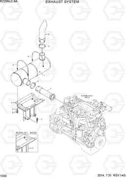 1030 EXHAUST SYSTEM R220NLC-9A, Hyundai