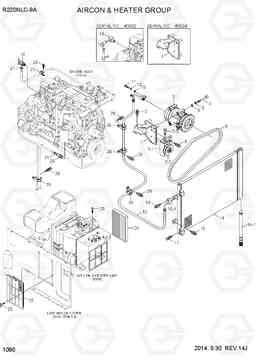 1090 AIRCON & HEATER GROUP R220NLC-9A, Hyundai