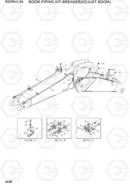 3438 BOOM PIPING KIT-BREAKER(ADJUST BOOM) R220NLC-9A, Hyundai