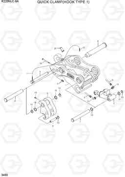 3460 QUICK CLAMP(HOOK TYPE 1) R220NLC-9A, Hyundai