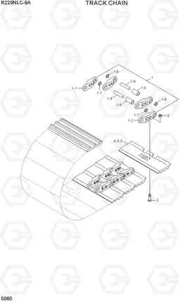 5060 TRACK CHAIN R220NLC-9A, Hyundai