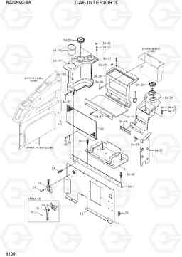 6100 CAB INTERIOR 3 R220NLC-9A, Hyundai