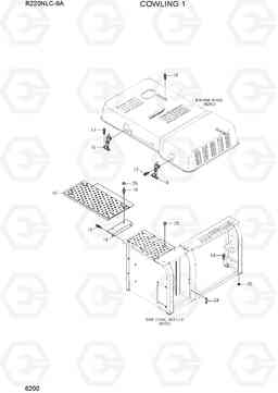 6200 COWLING 1 R220NLC-9A, Hyundai