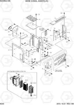 6220 SIDE COWL ASSY(LH) R220NLC-9A, Hyundai