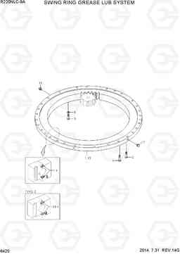 6420 SWING RING GREASE LUB SYSTEM R220NLC-9A, Hyundai