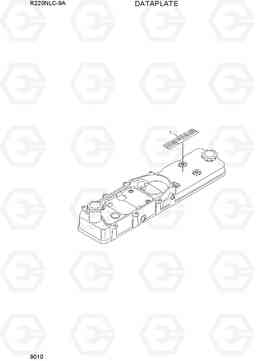 9010 DATAPLATE R220NLC-9A, Hyundai