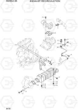 9170 EXHAUST RECIRCULATION R220NLC-9A, Hyundai
