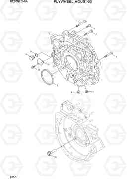 9250 FLYWHEEL HOUSING R220NLC-9A, Hyundai