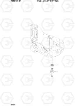 9260 FUEL INLET FITTING R220NLC-9A, Hyundai