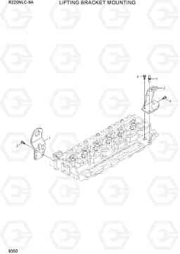 9350 LIFTING BRACKET MOUNTING R220NLC-9A, Hyundai