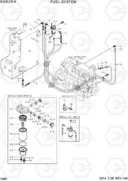 1060 FUEL SYSTEM(WITHOUT PREFILTER) R235LCR-9, Hyundai