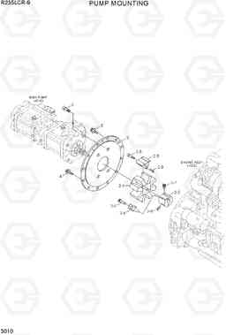 3010 PUMP MOUNTING R235LCR-9, Hyundai