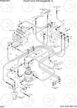 3270 PILOT HYD PIPING(BASE 1) R235LCR-9, Hyundai