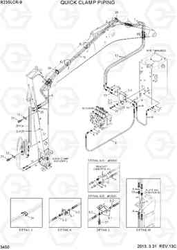 3450 QUICK CLAMP PIPING R235LCR-9, Hyundai