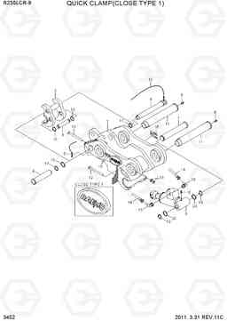 3452 QUICK CLAMP(CLOSE TYPE 1, -#0280) R235LCR-9, Hyundai