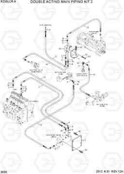 3635 DOUBLE ACTING MAIN PIPING KIT 2 R235LCR-9, Hyundai