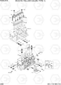 4090 MCV(1/4, YELLOW COLOR, TYPE 1) R235LCR-9, Hyundai