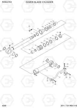 4230 DOZER BLADE CYLINDER R235LCR-9, Hyundai