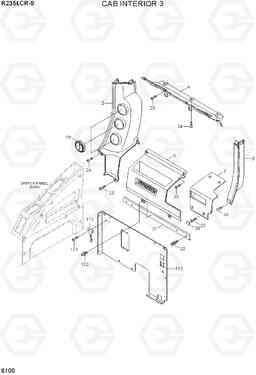 6100 CAB INTERIOR 3 R235LCR-9, Hyundai