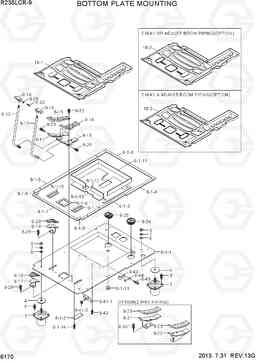 6170 BOTTOM PLATE MOUNTING R235LCR-9, Hyundai