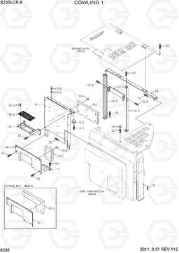 6200 COWLING 1 R235LCR-9, Hyundai