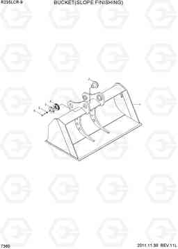 7360 BUCKET(SLOPE FINISHING) R235LCR-9, Hyundai