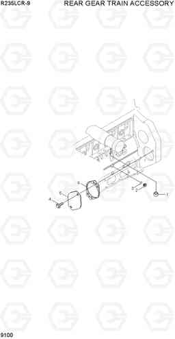 9100 REAR GEAR TRAIN ACCESSORY R235LCR-9, Hyundai