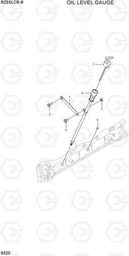 9320 OIL LEVEL GAUGE R235LCR-9, Hyundai