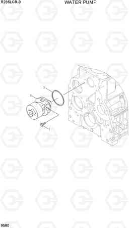 9580 WATER PUMP R235LCR-9, Hyundai