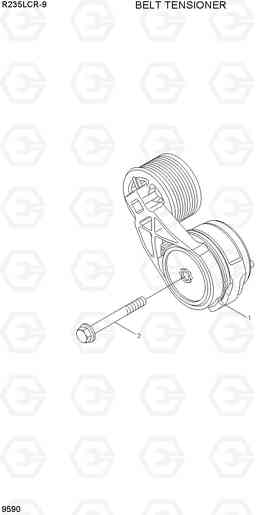 9590 BELT TENSIONER R235LCR-9, Hyundai