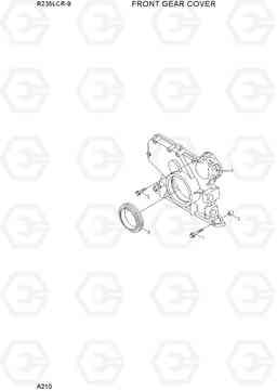 A210 FRONT GEAR COVER R235LCR-9, Hyundai