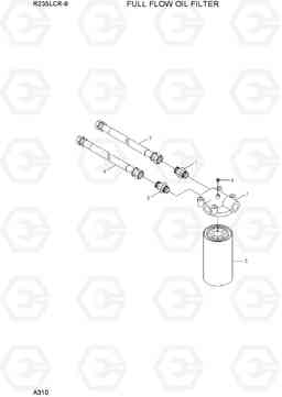 A310 FULL FLOW OIL FILTER R235LCR-9, Hyundai