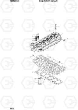 A400 CYLINDER HEAD R235LCR-9, Hyundai