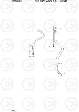 A530 TURBOCHARGER PLUMBING R235LCR-9, Hyundai