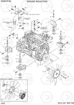 1010 ENGINE MOUNTING R235LCR-9A, Hyundai