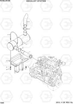 1030 EXHAUST SYSTEM R235LCR-9A, Hyundai